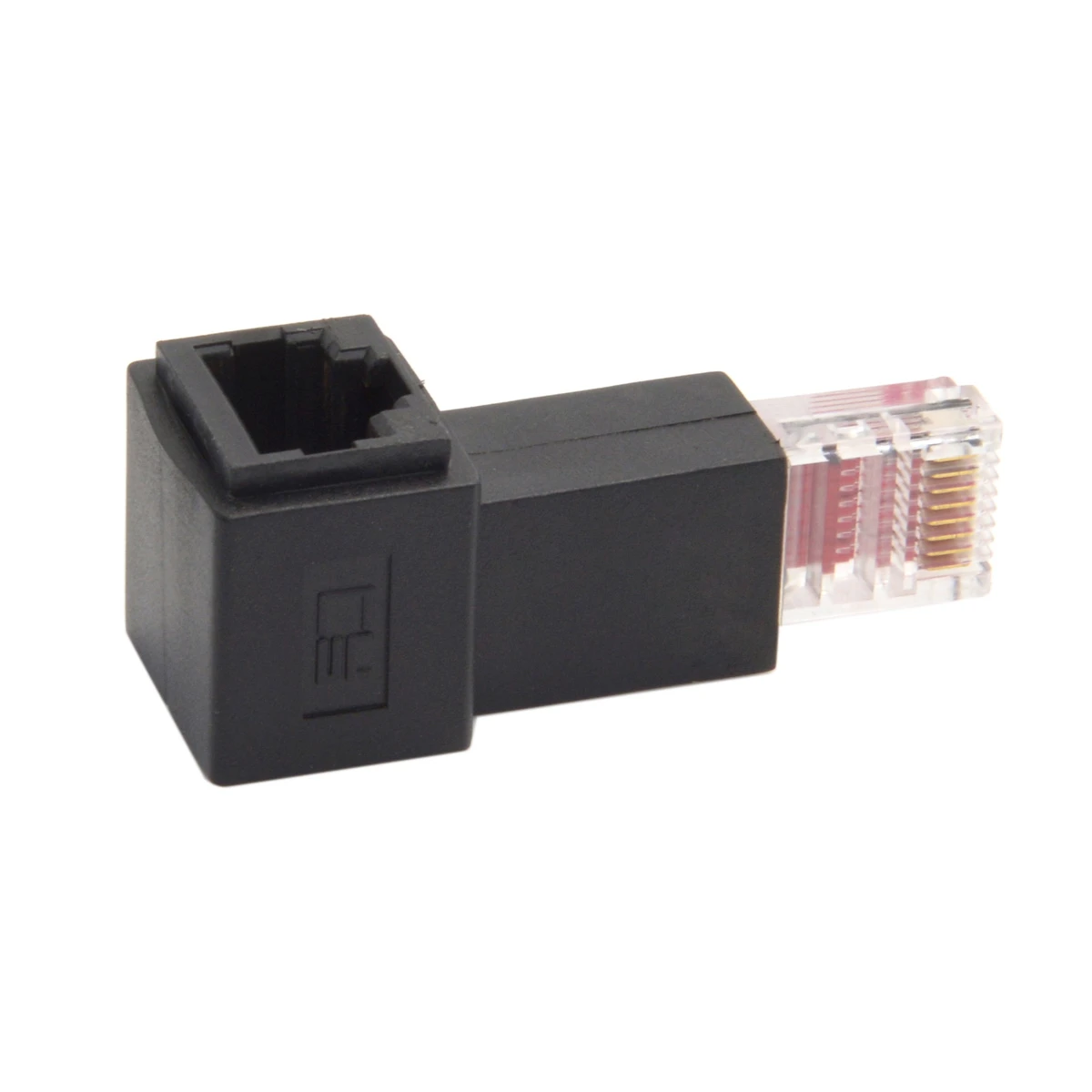 CYSM 90 градусов вверх вниз влево вправо угловой 8P8C FTP STP UTP Cat 5e папа к женскому Lan Ethernet
