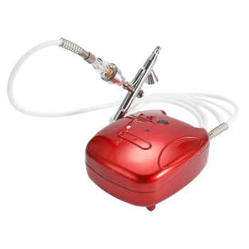 

Portable Mini Size Spray Pump Pen Air Compressor Set for Nail Art Painting Tattoo Craft Cake Spray Model Beautiful Airbrush Kits