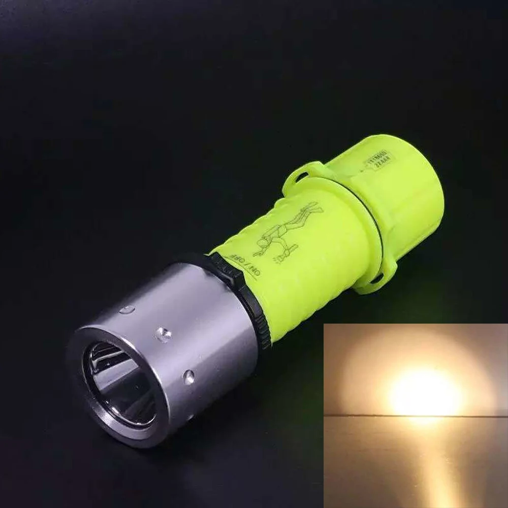 Новый 1200LM CREE T6 светодиодный водонепроницаемый подводный фонарик для