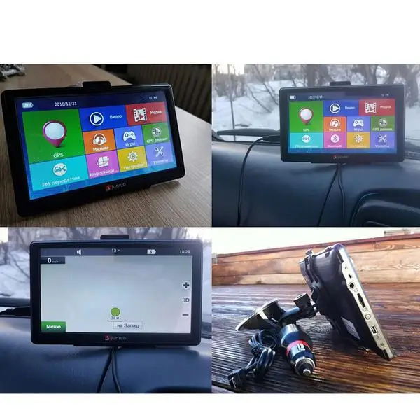  7-Inch 4GB ROM+128M RAM Capacitive Touch Screen GPS Navigator 800*480 HD Portable GPS Navigation Fo
