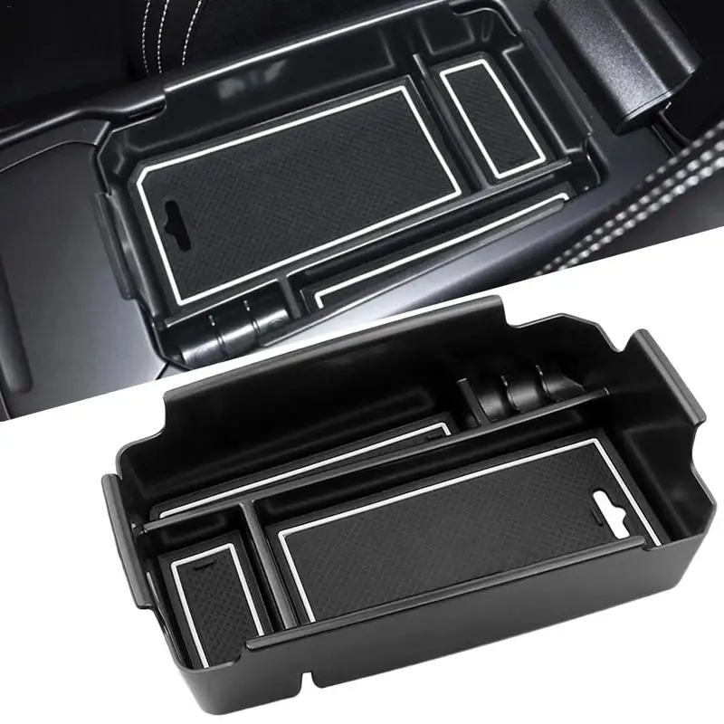 

Car Central Armrest Storage Box Container Holder with Silicone Mat for Volvo XC40 2019 Auto Interior Accessories