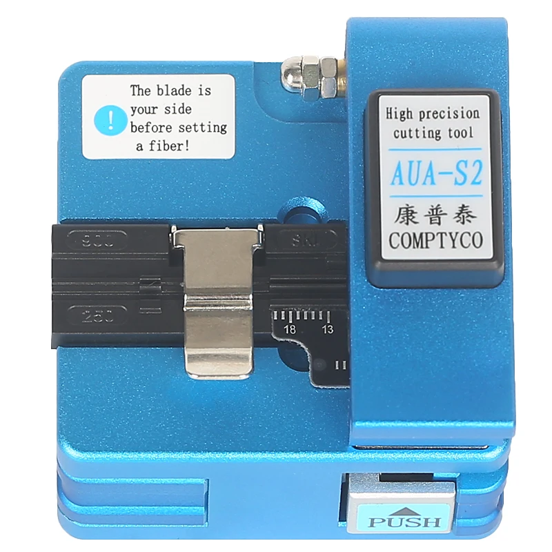 

Free shipping AUA-S2 fiber cleaver indoor cable pigtail cutter cold / fiber fusion splicer use Send shatter-resistant bag