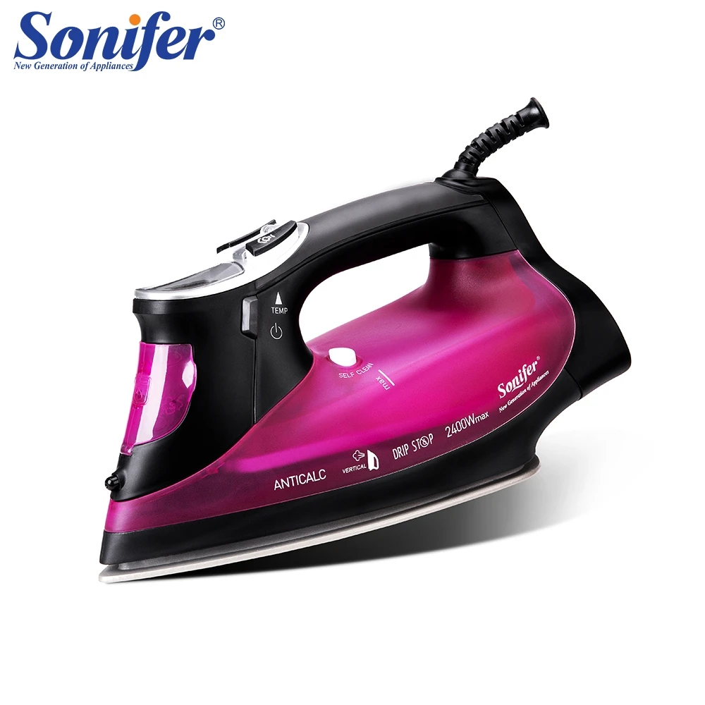 

2400W Digital High quality laundry home appliances Electric Steam Iron with LCD displav soleplate iron for ironing Sonifer