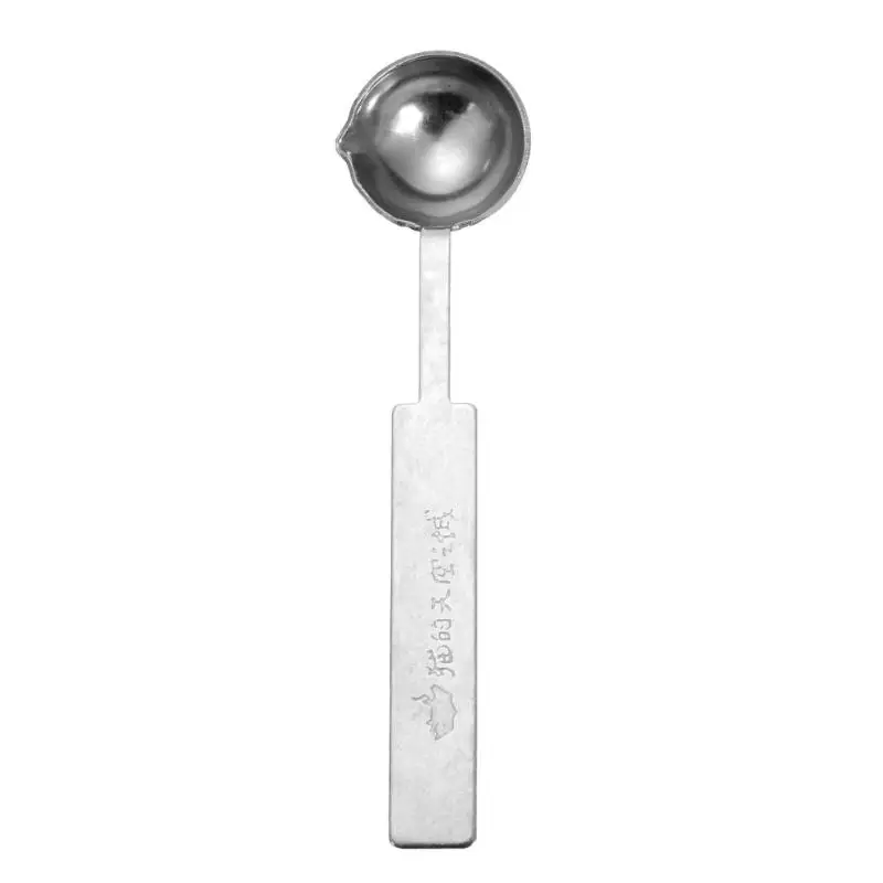 

25ml Stainless Steel Paint Wax Spoon Vintage DIY Sealing Stamp Long Handle Wax Spoon Melting Sealing Wax Stick Granule for Cards