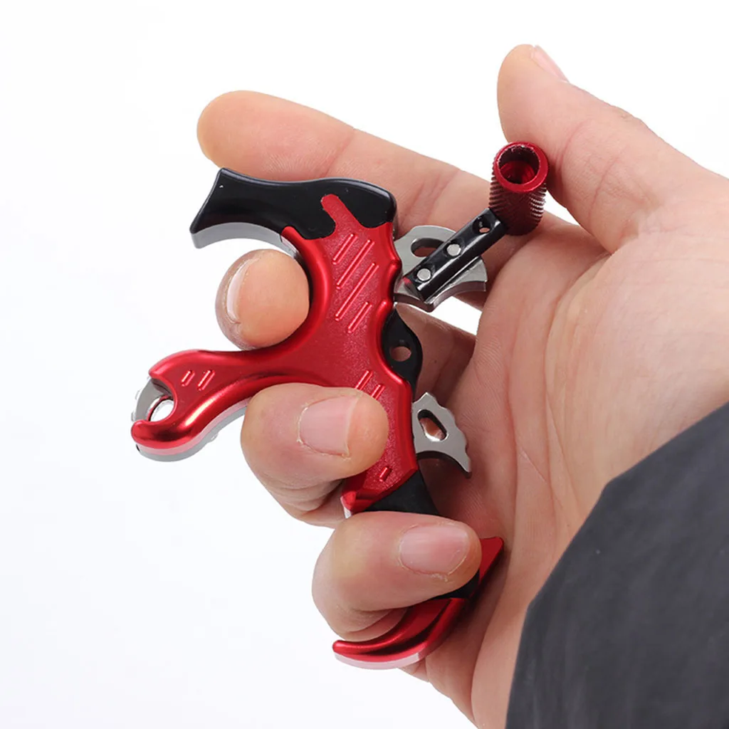 

Archery Release Aid Trigger 4 Finger Grip Caliper For Compound Bow Hunting