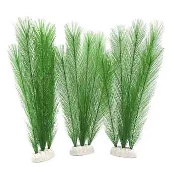 

LBER Aquarium Decorations Fish Tank Artificial Green Water Plants Made Of Silk Fabrics Plastic, Non-Toxic And Safe For All Fis