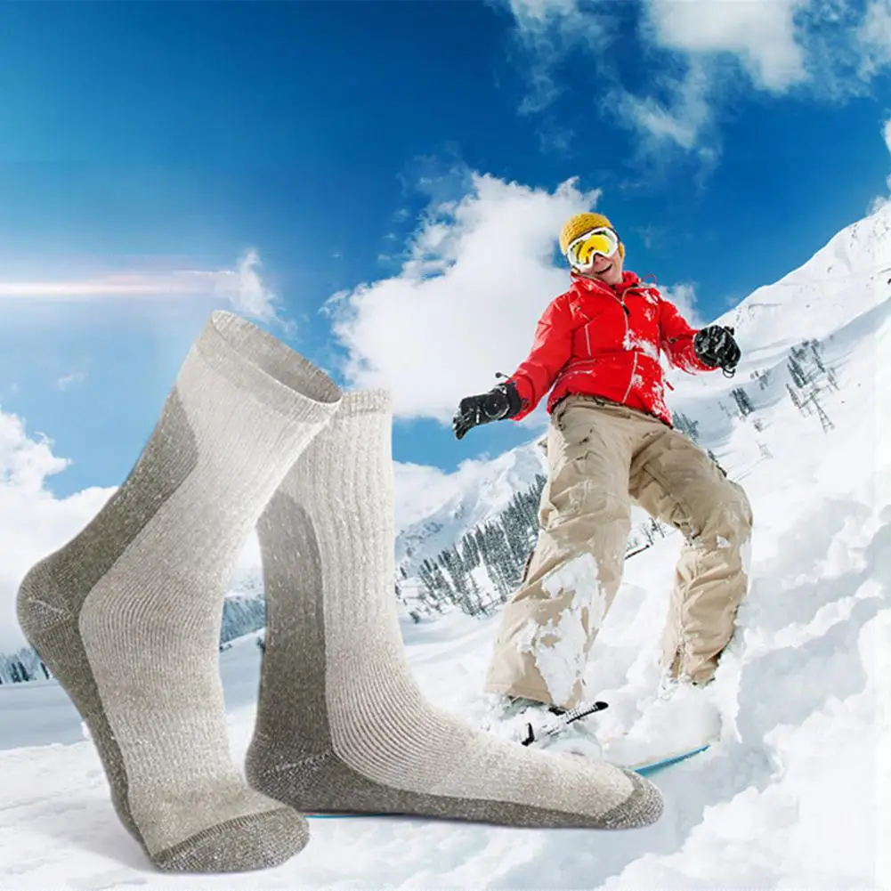 None 1 pair Men/Women Outdoor Sports Socks Winter Warm Wool Socks for