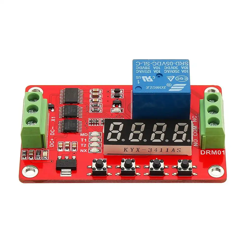 

NEW DC 12V Multifunctional Relay Module With LED Display Delay /Self Lock / Cycle / Timing