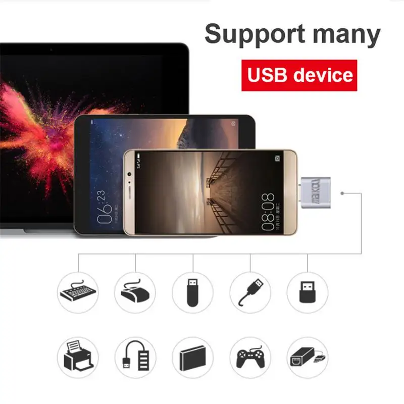 Мини Металл USB3.0 для Тип C OTG адаптер смартфона/Планшеты USB с разъемом мама кабель