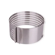 Регулируемый круглый торт diy выпечки слой ломтик теста для выпечки это круговой. Кольцевой инструмент, кухонные принадлежности