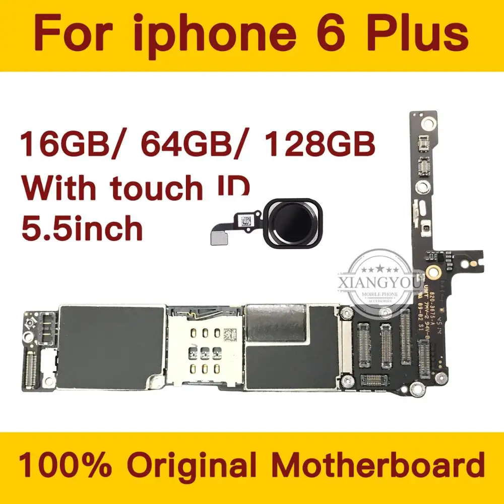 16 Гб 64 128 ГБ оригинальная материнская плата для iPhone 6P разблокированная бесплатная