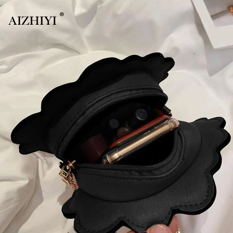 Cartoon Fun Popcorn Shaped Women Shoulder Bags Chain Shoulder Bags Messenger Crossbody Bags Sac A Main Lovely Phone Money Kilala