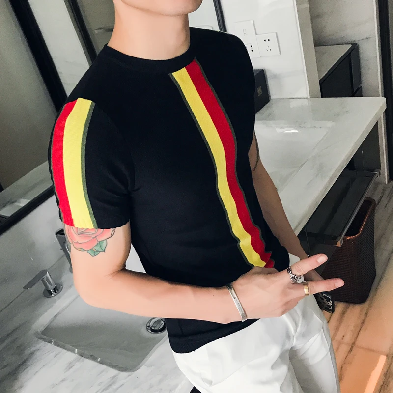 Уличная футболка с круглыми рукавами Camisetas Hombre Новая повседневная принтом в