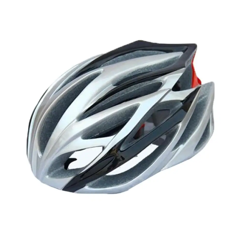 

Mounchain Unisex Ergonomic Silver Black Outdoor Cycling Helmet