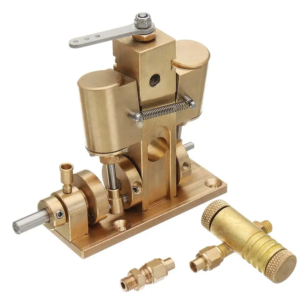

85x79x67mm Metal Microcosm M36 Twin Cylinder Oscillating Engine Model School Physical Educational Equipment Engine Model New