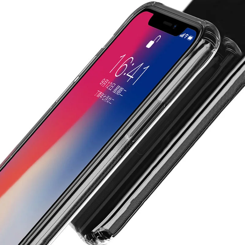 Новый стиль прозрачная задняя крышка из закаленного стекла для iPhone XR Xs Max i6 i7 i8 Plus