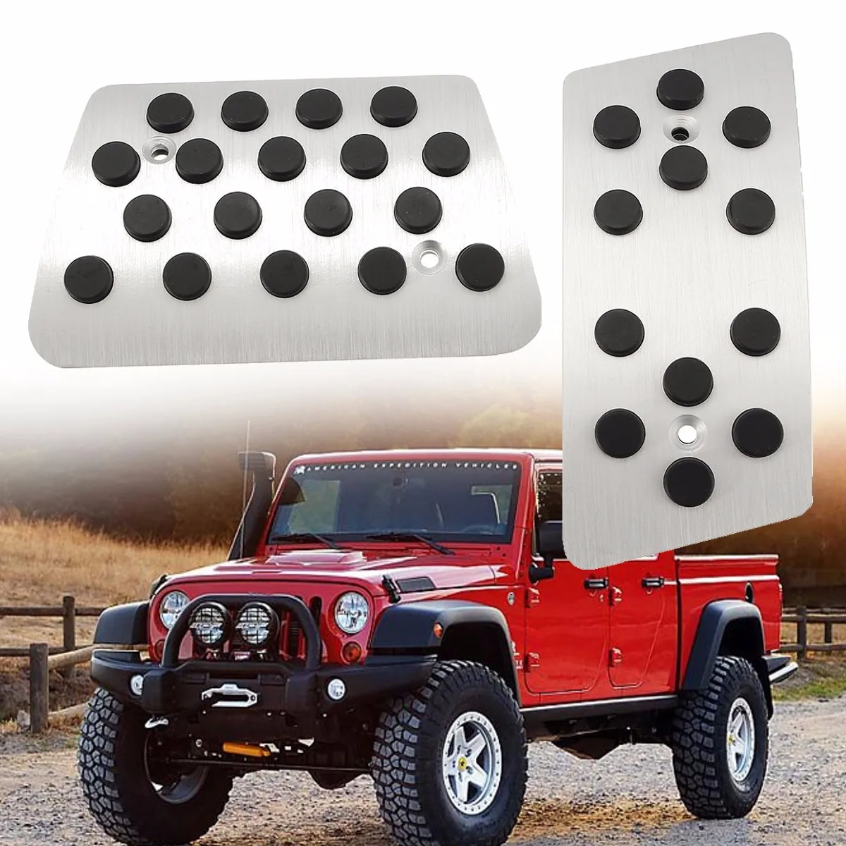 Car Foot Pedal Accelerator Pad Cover Brake Stop Pedals Plate Pads for