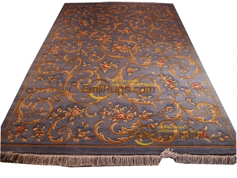 

Plush Wool French Savonnerie Hand Made Oriental Rug Carpet Hand Knitted Carpets Curtains Runner Rug Luxury Natural Sheep Wool