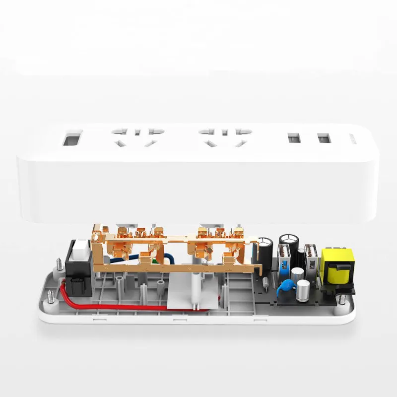 Najtaniej Oryginalny Xiaomi Mijia Power Strip Converter przenośna wtyczka 2 USB adapter podróżny elektryczna ściana AC 5V 2.1A 2 gniazda szybkie ładowanie