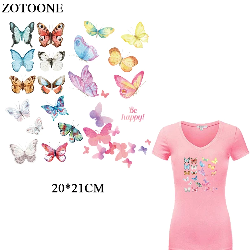 

ZOTOONE Iron On Transfers For Clothing DIY T-shirt Dresses Beautiful Battery Patch Applique Thermal Transfer Printer Heat Press