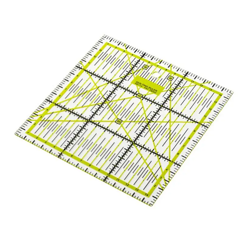 

DIY Sewing Patchwork Tool Square Patchwork Sewing Ruler Clothing Measuring Wire Drawing Tools Are Not Easy To Fade 2019 New