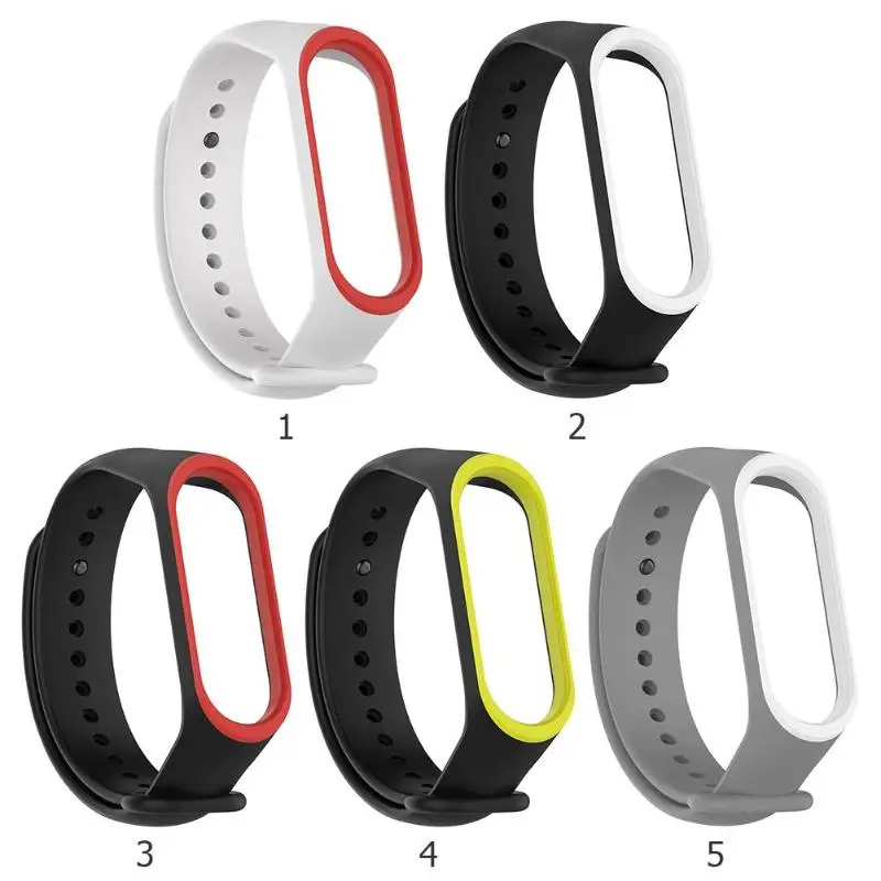 Мягкий силиконовый пористый дышащий регулируемый ремешок для часов Xiaomi Mi Band 3