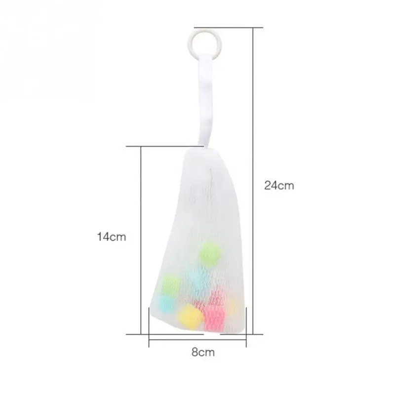 

New Easy Bubble Face Cleaning Sponge Foaming Mesh Spa Shower Bath Ball With Hook