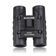 Лидер продаж Suncore охотничий карманный бинокль телескоп Hd 10X22 бинокль профессиональный телескоп видения зум легкий черный