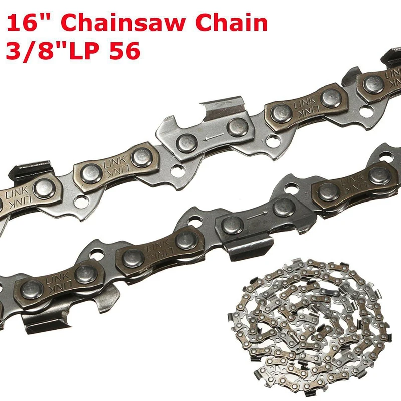 16/" 3//8 LP .050 Gauge 56 Drive Link Steel Chainsaw Saw Chain Blade Replacement