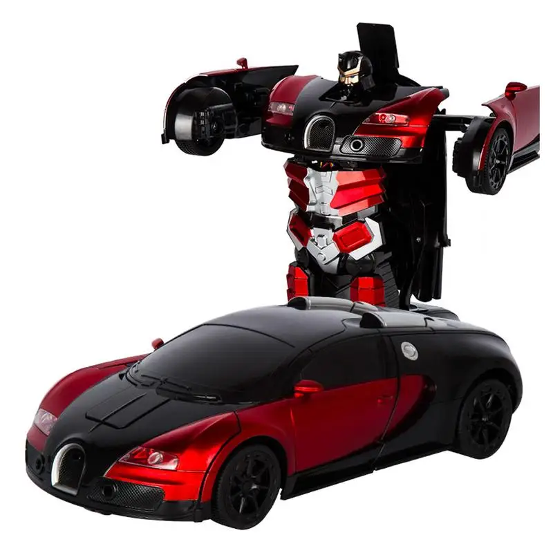 Трансформирующийся радиоуправляемый робот трансформер Bugatti Rambo автомобиль