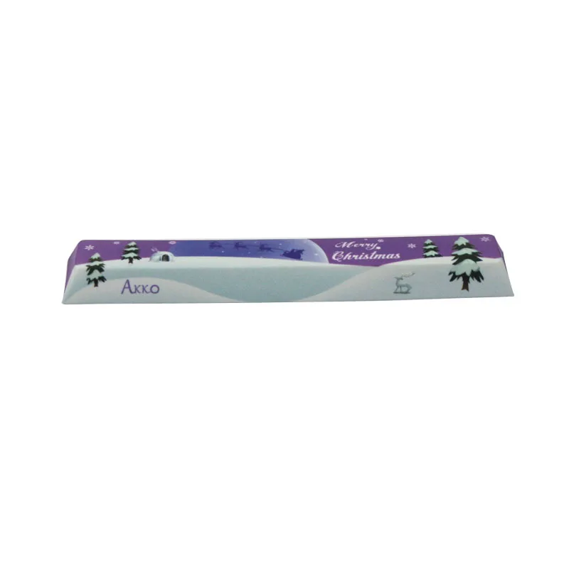  Replace SpaceBar Keycap AKKO Merry Christmas Dye-sub PBT Space Bar Keycap 6.25u Keycap for Mechanic