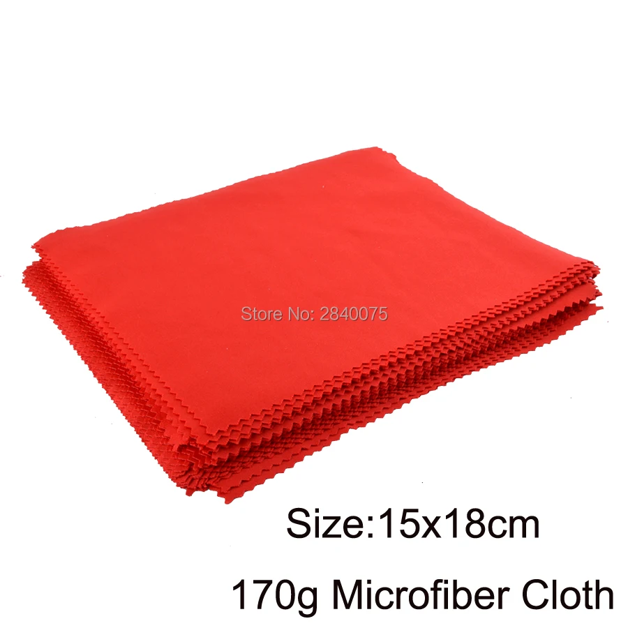 

100pcs 15x18cm Red Lens Clothes Eyeglasses Cleaning Cloth Microfiber Phone Eyewear Accessories custom glasses cleaning cloth