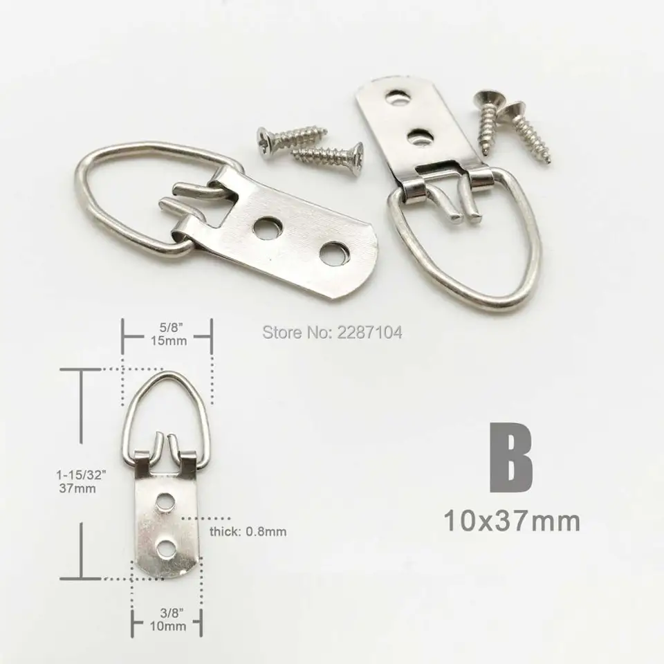 25 Pezzi Gancio For Cornice For Foto Con Anello A D A Triangolo - Foto 9