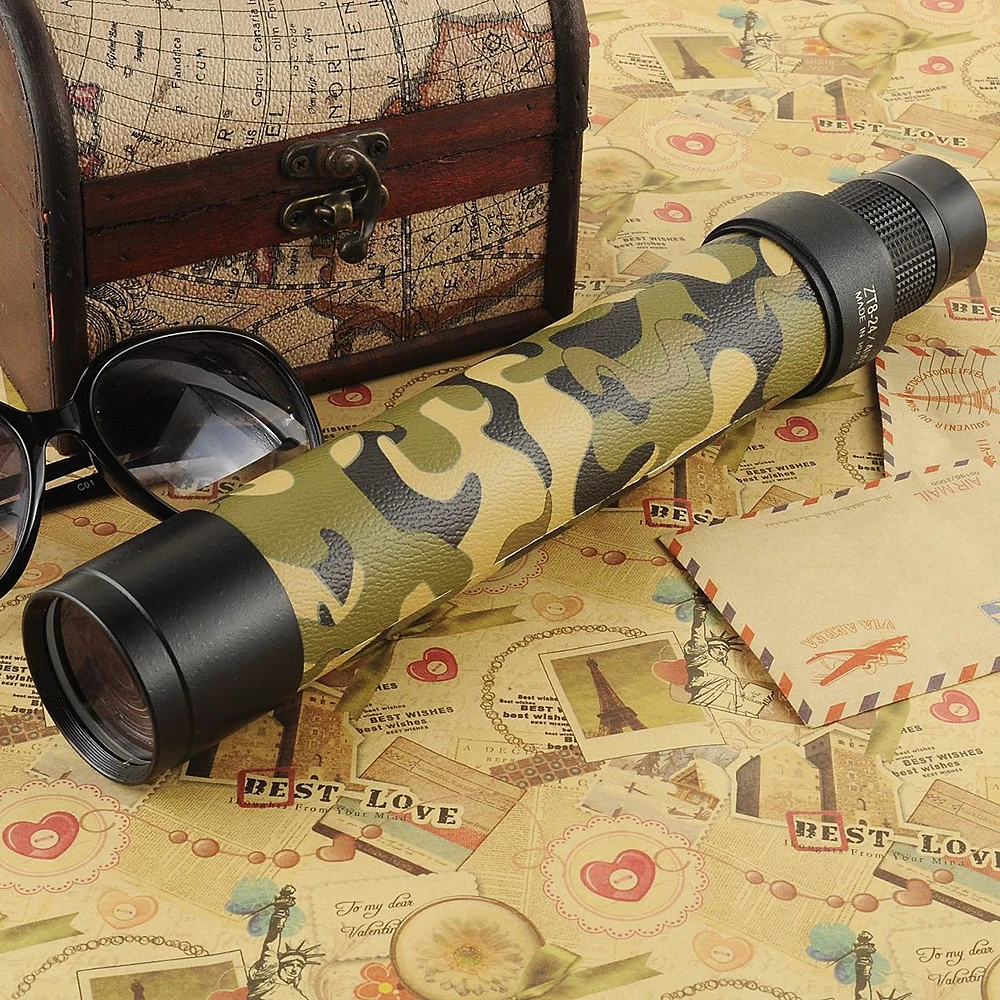 

8-24x40 hunting portable Continuous zoom Non infrared High-power HD All metal Telescopic Lunar telescope camouflage