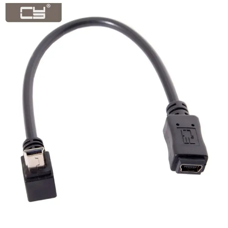 

USB Cable Mini Type Mini USB Cable Male to Female USB Cable GPS Mini USB 5Pin 90 Degree Angled to Mini USB 5Pin Cable 10pcs/lot