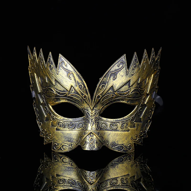 

Roman Soldier Male Filigree Laser Cut Men Venetian Masquerade Eye Masks Party Halloween Cosplay Wedding Mardi Gras Ball Masks A