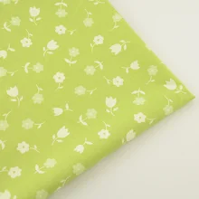 Samall Зеленый Цветок Лоскутное Хлопчатобумажной Ткани Tecido Украшения Швейные Ткань Домашний Текстиль Ремесла Стежка Искусства Ткани Младенца