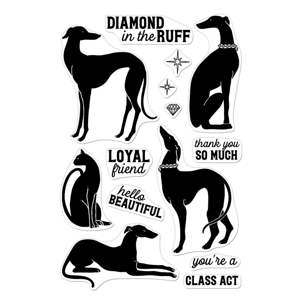 

Dog Transparent Clear Silicone Stamp/Seal for DIY scrapbooking/photo album Decorative clear stamp