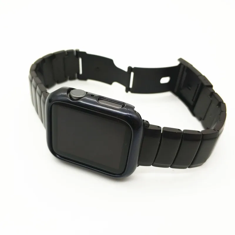 Прочный металлический стальной ремешок AKGLEADER для Apple Watch серии 5 4 3 2 1 iWatch браслет высокого качества из нержавеющей стали ремешок для часов