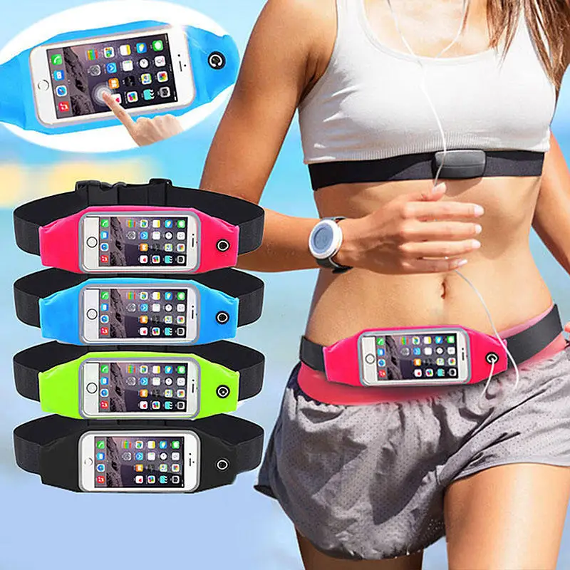 

5.5Inch Phone Waist Bag Mobile Phone Pouch Waterproof Women Men Sport Waist Bag Screen Touching Running Belt Phone Holder