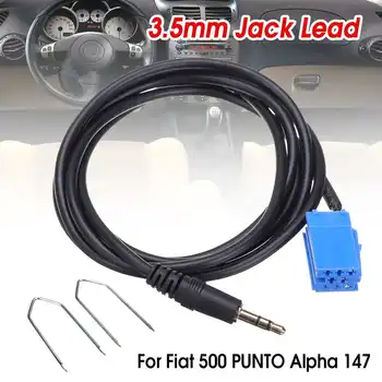 

Car Aux Stereo Audio Line Input Adapter Cable 3.5mm for iPhone iPod MP3 For Fiat 500 PUNTO Alpha 147 Fiat Lancia Alfa Compatible