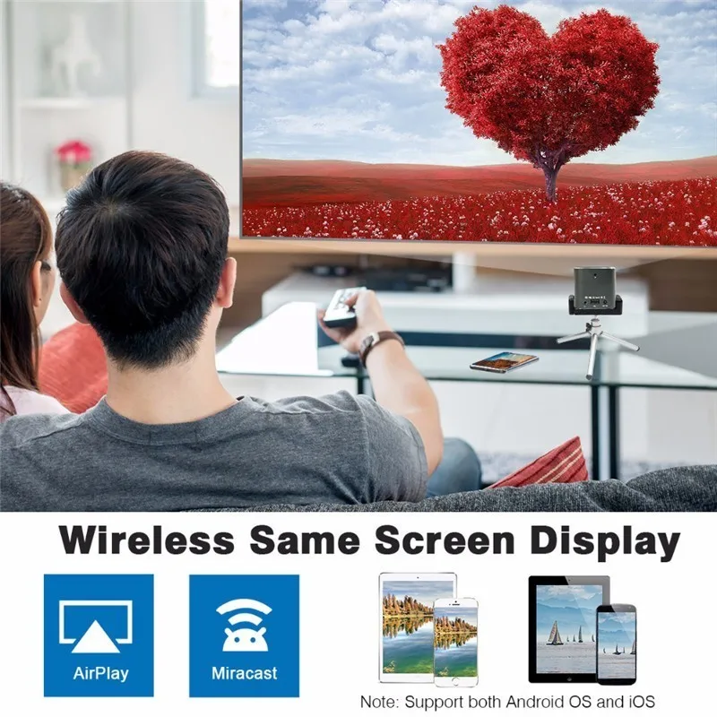 Мини DLP проектор Android карманный светодиодный Видеопроектор для Full HD 1080P с Wi Fi Bluetooth