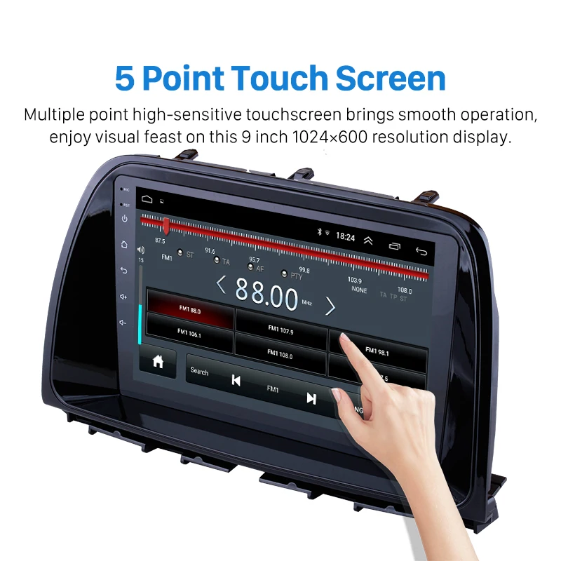 Harfey 9 "для Mazda Android 8 1 GPS навигация Wi Fi Bluetooth музыка USB OBD2 AUX радио резервная камера