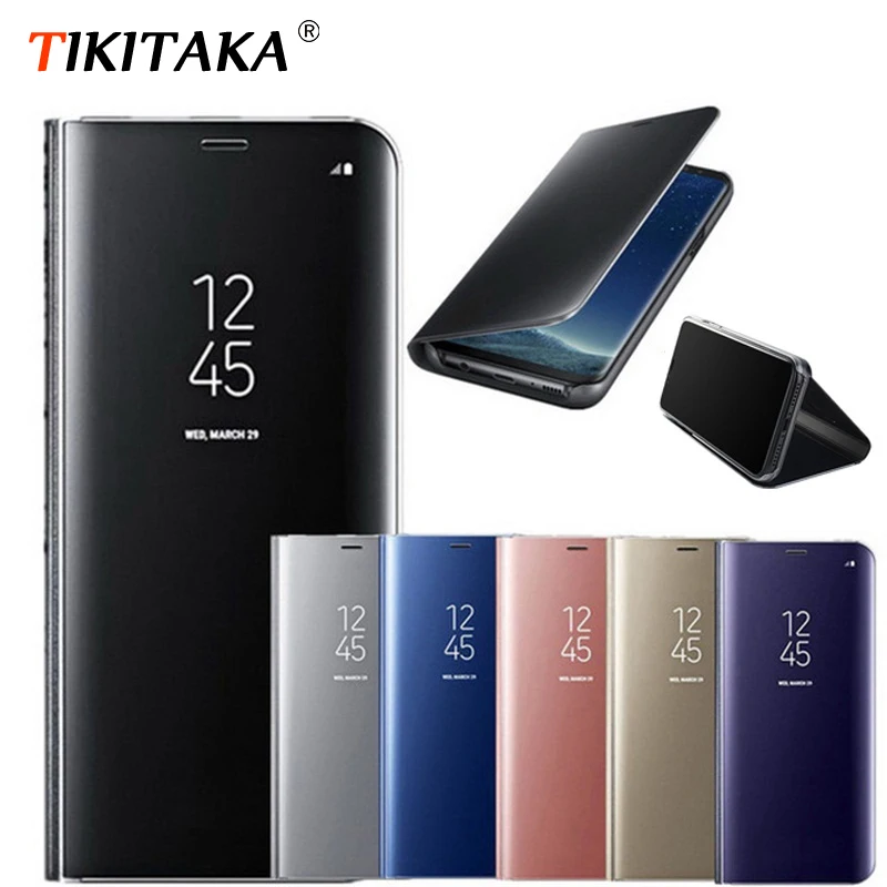 

Mirror Flip Case For iPhone 6s 7 8 Plus X Cases Smart Cover For Samsung Galaxy Note 8 S6 S7 Edge S8 S9 Plus S10 S10 Plus