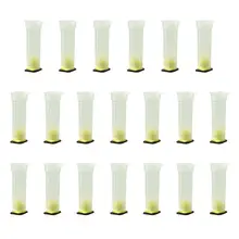 20 шт. комплект чашек для пчеловодства королева пчелиные Клетки Оборудование для пчеловодов инструмент ролик защита от укуса крышка