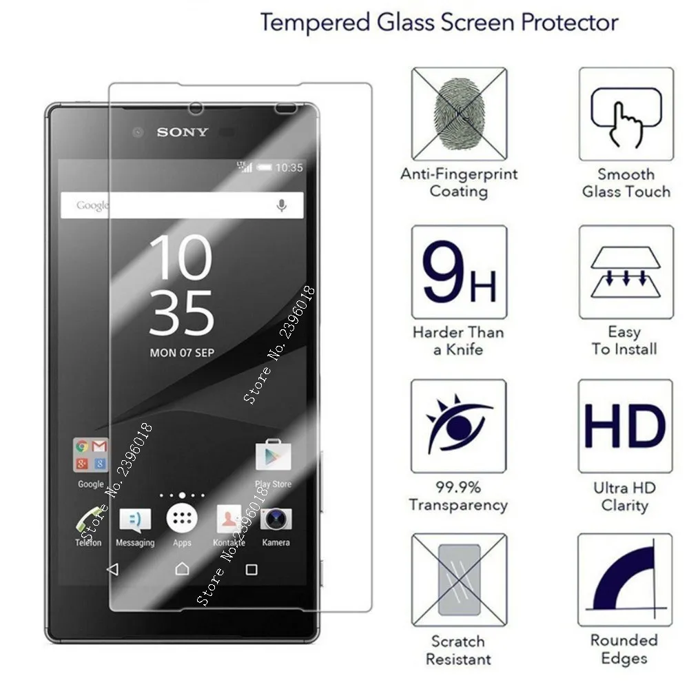 Защитное стекло для Sony Xperia 10 Xa1 X Xa2 ультратонкая Защитная пленка экрана Xz1 Xz2 Compact L1