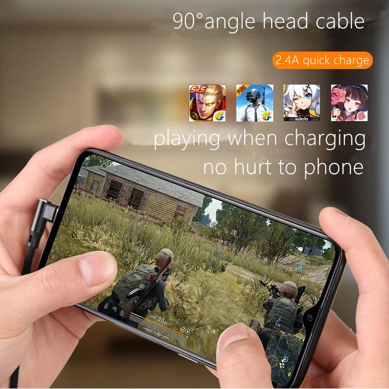 بيانات كابل + سريعة تهمة 2.4A ، 1.2 M ، مايكرو USB و IOS apple ، مستقر و سريع ، مرونة مضفر سلك ، اللون إرسال عشوائيا فقط!