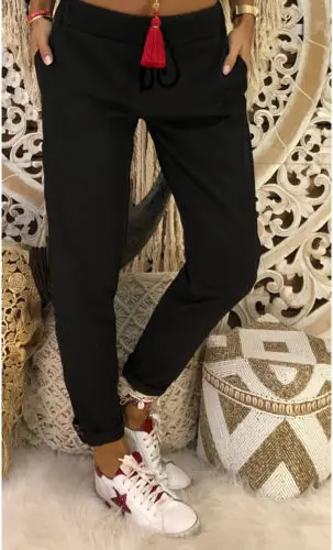 Women Autumn Casual Leopard Print High Waist Stretchy