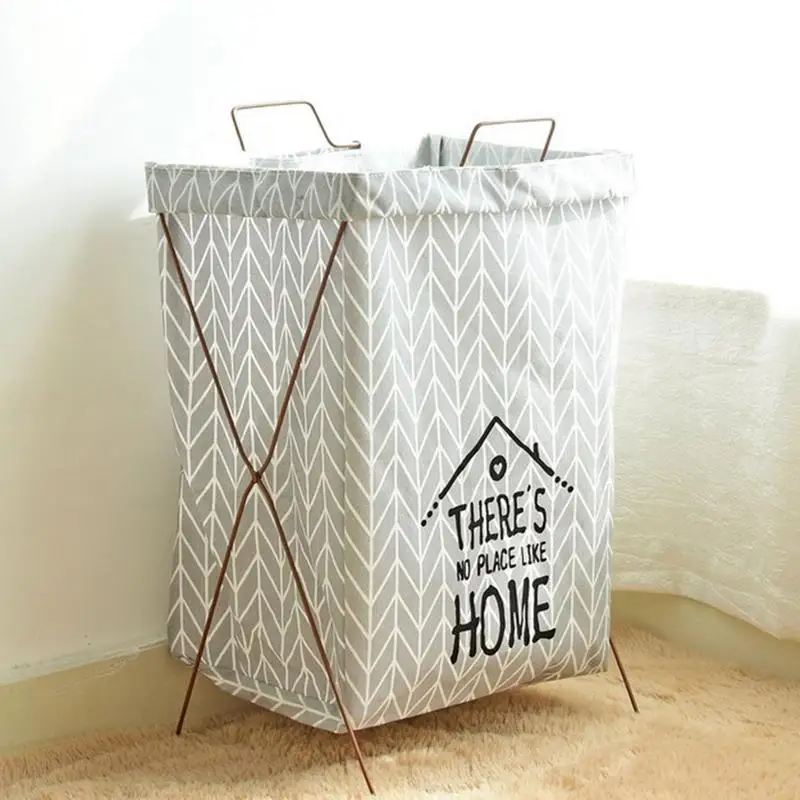 للماء سلة الغسيل القابلة للطي الكرتون تخزين برميل الدائمة لعب خزانة ملابس دلو الغسيل حامل مُنظِم الحقيبة