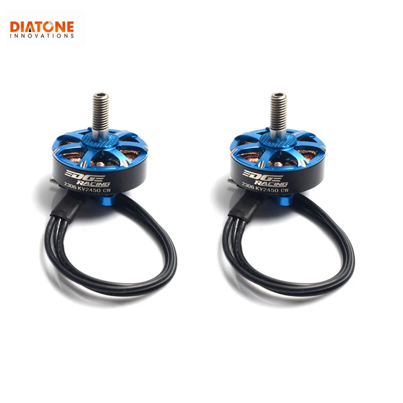 Оригинальный серебристый двигатель Diatone Edge 2306 2450KV бесщеточный для гоночной рамы